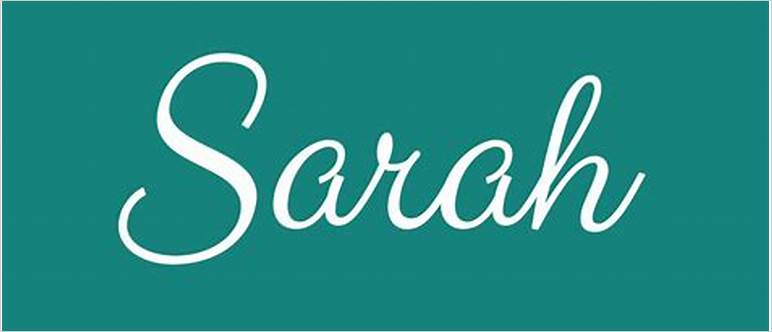 Ways to spell sarah